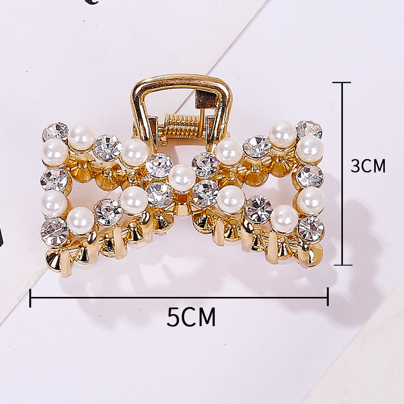 Wholesale New Rhinestone Pearl Metal Hairpin